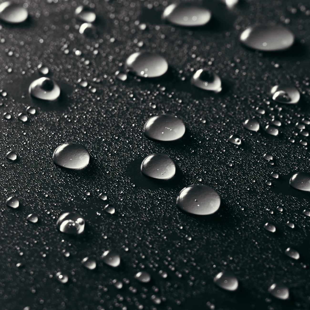 水滴が防水されてる様子の画像